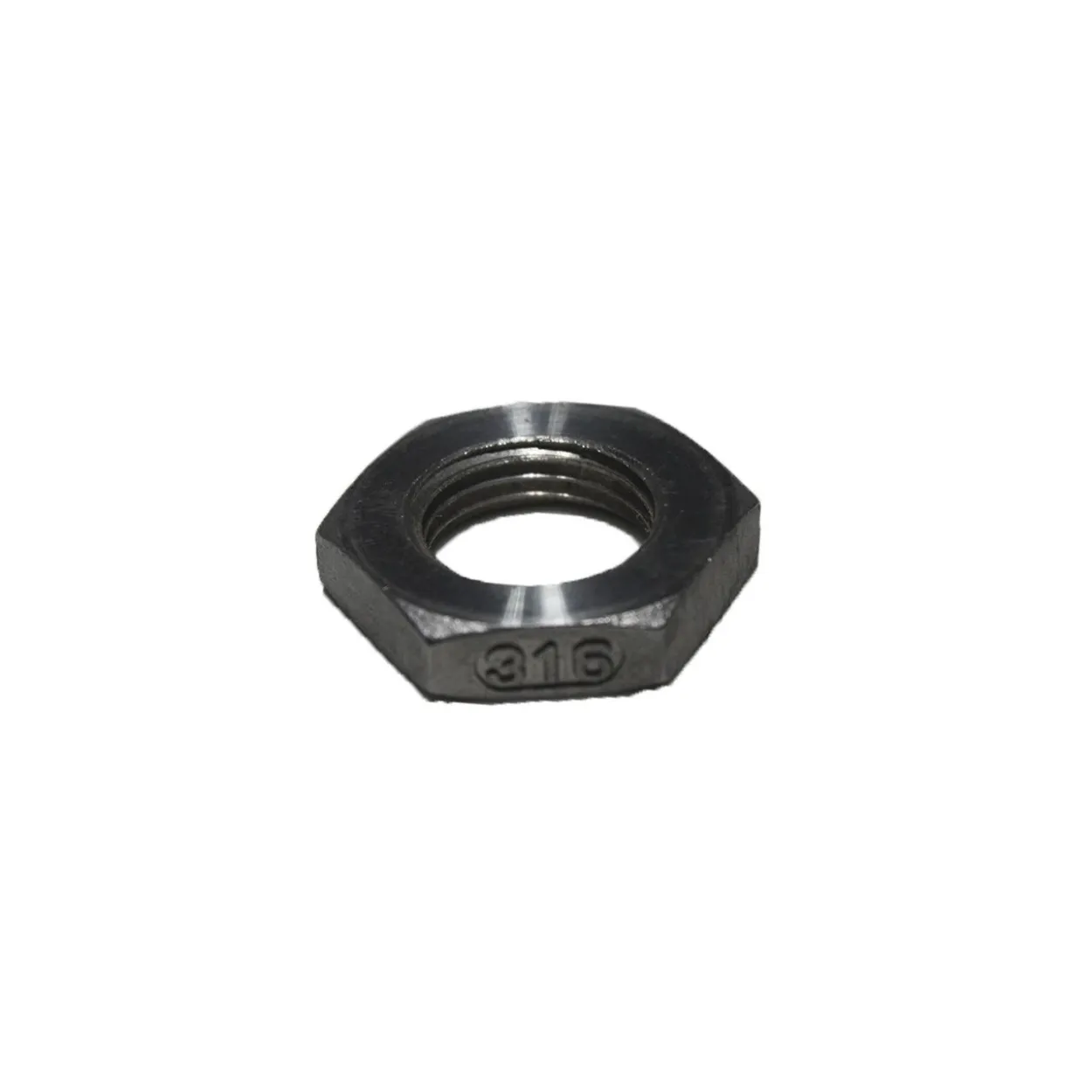 Tuerca hexagonal perfil bajo GAS BSP inoxidable