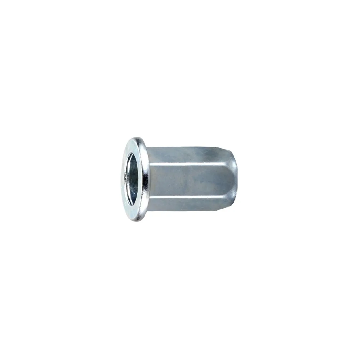 Tuerca remachable cuerpo hexagonal cincada